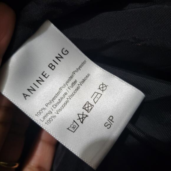 Anine Bing Ryder Faux Fur Jacket Green Olive Sherpa Teddy Plush Zip Front Small - Picture 7 of 16